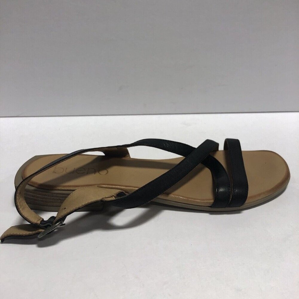 Bueno Women’s Astral, Black Slingback Sandals, Size EUR 40, US 9.5-10M